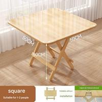Table à manger pliante moderne en bois massif, table de cuisine portable en bois, table à manger pliable pour économiser de l'espace, pour la maison et les restaurants