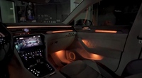 Kit d'éclairage ambiant dynamique style carbone/bois pour Volkswagen Passat B8 2015-2022, accessoires d'éclairage intérieur de voiture