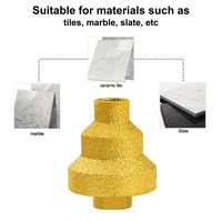 M10/M14 diamant chanfrein mèches scie cloche fraisage coupe-carrelage marbre béton alésoir maçonnerie forage outils de Construction