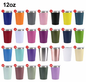 Custom Logo Classic 12oz 16oz Stainless Steel <b>Double</b> <b>Wall</b> Vacuum Insulated Travel Tumbler With Lid And Straw Bpa Free - Product Image 3