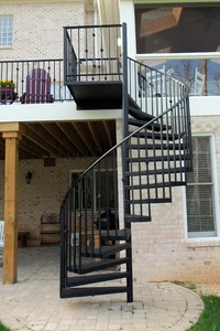 Cầu Thang Xoắn Ốc Gang Phong Cách Victoria Châu Âu - Product Image 4