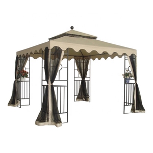 <b>Hexagon</b> Rattan Middle East Market Double-layered Garden <b>Tent</b> with Fence Outdoor Patio Gazebo and Pavilion - Product Image 5