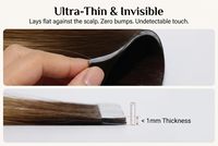 Extensions de cheveux naturels invisibles à bandes adhésives, cheveux humains vierges non traités Remy européens, double trame en PU, extensions de cheveux colorées