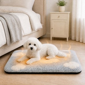 Tapis isolant super doux ZT pour animaux de compagnie, pour chats, chiens, chiots et chatons de petite et moyenne taille, tapis moderne auto-chauffant antidérapant pour animaux de compagnie - Product Image 1