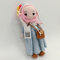 Poupée musulmane tricotée à la main, compagnon pour enfants, jouet en peluche, style islamique, poupée en peluche