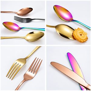 Factory Price 24pcs Gold Flatware Luxury Set with Magnetic Block Holder <b>Stand</b> <b>Cutlery</b> Gift Spoon Stainless Home Steel <b>Cutlery</b> - Product Image 4