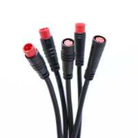 Connecteur de câble adaptateur étanche IP65 en cuivre circulaire femelle mâle M6 M7 M8 2/3/4/5/6 broches 12V 1.5A pour scooter vélo électrique