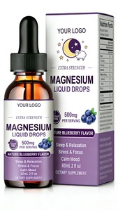 Gotas <span class=keywords><strong>de</strong></span> <span class=keywords><strong>Magnesio</strong></span> Líquido con L-Teanina para la Relajación y el Apoyo del Estado <span class=keywords><strong>de</strong></span> Ánimo, Gotas <span class=keywords><strong>de</strong></span> <span class=keywords><strong>Citrato</strong></span> <span class=keywords><strong>de</strong></span> <span class=keywords><strong>Magnesio</strong></span>, Personalizado OEM - Product Image 2