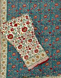 Couette en coton biologique 100% Style Jaipuri Couette en coton biologique fabriquée en Inde Produit doux et confortable - Product Image 4