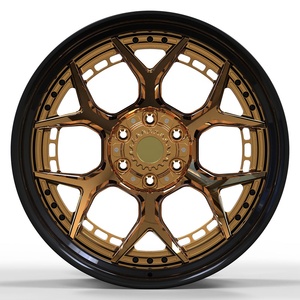 Kipardo pelek emas krom velg cekung dalam roda <span class=keywords><strong>2</strong></span> <span class=keywords><strong>3</strong></span> buah custom forged alloy wheel rims untuk mobil mewah - Product Image 5