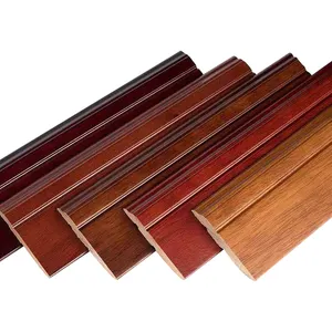 Hot Sale Fire Resistant Skirting Board Walnut, Impact Resistant wood Skirting Board