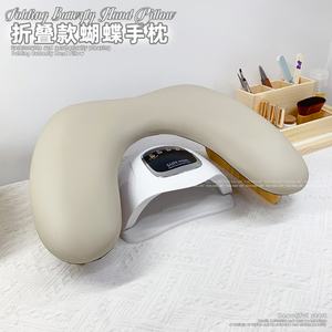 Oreiller de canapé en cuir simple et confortable, pliable en forme de papillon, pour manucure russe en forme de U - Product Image 2