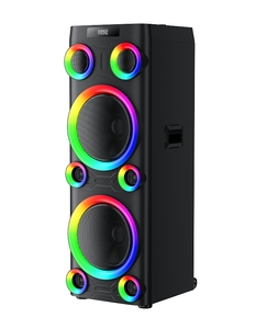 Loa karaoke di động 500W RGB của nhà sản xuất, loa 8 inch công suất lớn, điều khiển từ xa, hộp gỗ nhiều màu sắc, tích hợp micro <span class=keywords><strong>Bluetooth</strong></span> - Product Image 3