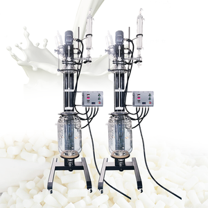 Réacteur en verre gainé à double couche fiable de levage et de rotation 5L ~ 200L pour les applications de R & D et de production - Product Image 6