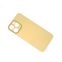 Nouveau design Personnalisable logo gravé motif arrière 24kt plaqué or téléphone verre arrière pour téléphone 1: 00 h commande de grande quantité