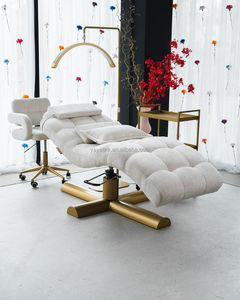 Modern Luxury Golden <b>Black</b> Base Lifting Lash <b>Bed</b> Beauty Massage <b>Bed</b> Beauty Salon Eyelash <b>Bed</b> <b>Set</b> Customization - Product Image 1