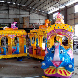 <span class=keywords><strong>Tren</strong></span> elefante Equipo de entretenimiento Fábrica de producción Sin pista Dibujos animados Trenes para niños en venta - Product Image 4