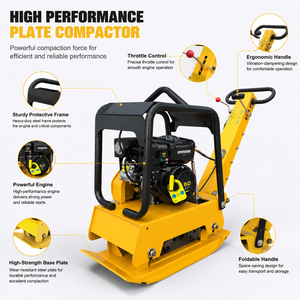 HZR220 Honda <span class=keywords><strong>Wacker</strong></span> Compacteur à <span class=keywords><strong>plaque</strong></span> <span class=keywords><strong>vibrante</strong></span> double voie Compacteur à moteur à noyau d'asphalte et de sol <span class=keywords><strong>Plaque</strong></span> à double vibration - Product Image 2