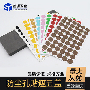 Adhesivo circular de PVC para cubrir agujeros de tornillos, barnizado mate para muebles, decoración del hogar, 3 en 1, a prueba de polvo y anti-manchas - Product Image 4