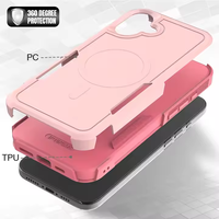 Étui de téléphone portable magnétique antichoc pour iPhone 16 Pro Max 15 Plus 14 13 12 11 17 Air