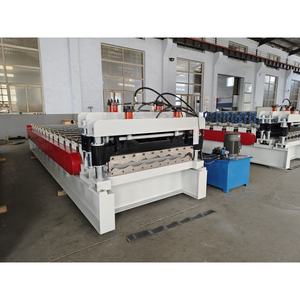 金属グレーズタイルスチールサイディング壁パネル製造機全自動設置12ステップロール成形機ステップ使用 - Product Image 1