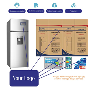 Refrigerador de Doble Puerta con Congelador Superior de 210L, Acero Inoxidable, Portátil, Color Plateado, Eficiente Energéticamente, Compacto, para el Hogar - Product Image 5