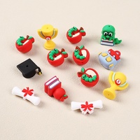 Nouvelles Perles en Silicone 3D Créatives à Thème Dessin Animé pour Accessoires de Chapeau de Remise de Diplôme