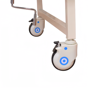 Promo Terbatas Tempat Tidur Perawatan Medis Klinik dan Rumah Sakit Manual 1 Fungsi Engkol Tunggal Dapat Dipindahkan Berbahan Logam <span class=keywords><strong>ABS</strong></span> Baja - Product Image 6