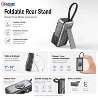 Batterie externe magnétique sans fil 3-en-1 5000 mAh 22,5 W PD avec support de câble de charge intégré Type-C ultra-mince et portable – Vente en gros