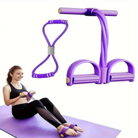 Corde de traction multifonctionnelle à pédale – Appareil d'exercice abdominal et de renforcement des bras, Tendeur universel pour fitness à domicile