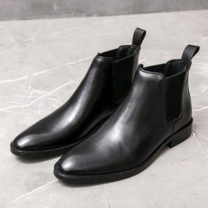 Chaussures habillées Oxford rétro décontractées pour hommes, à semelle en cuir, bout rond et dessus en cuir lavé de peau de cheval - Product Image 4