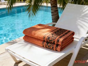 Luxury Hotel Woven 100% Cotton Terry <b>Towel</b> Set Bath <b>Towel</b> <b>Bathrobe</b> Disposable Antimicrobial Quick-Dry Solid Color Square Elegant - Product Image 3