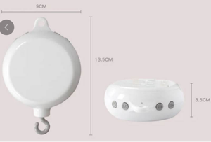 Juguetes Musicales Blancos Colgantes para Bebés, Móvil para Cuna, Funciona con Pilas, Campana Giratoria para Cama de Bebé, Reproduce 35 Canciones - Product Image 2