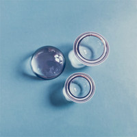 Lentille demi-boule UV JGS1, excellente qualité, prix bas, silice fondue D25mm H12.5mm