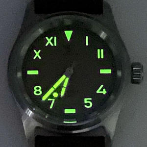 坦多里奥36毫米飞行员NH35A PT5000自动潜水男士手表200米防水发光表盘蓝宝石玻璃皮革表带 - Product Image 4