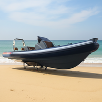 Malaisie 23ft Rhib700 aluminium rigide double coque Orca Hypalon/PVC bateaux gonflables