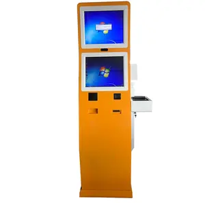 Aangepaste Dubbele Scherm 19 Inch Betaalterminal Kiosk Geautomatiseerde Bestelling Supermarkt Wachtrij Ticketing Self-Out Machine