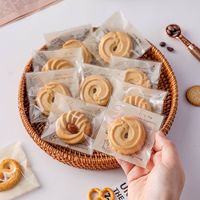 Sachet d'emballage transparent pour biscuits flocons de neige, pâtisseries, nougats, gâteaux, bonbons, sachet individuel auto-scellant
