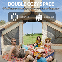 Tente de Camping Extra Large Maison Gonflable Imperméable Tente Gonflable de Luxe à Grand Tube Tente de Camping Familiale Gonflable