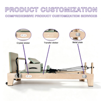 Machine de Pilates Reformer en bois d'érable, équipement de Pilates professionnel pour l'entraînement en studio, exercices et entraînements pour le corps entier