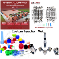 Moule d'injection plastique de précision personnalisé, préforme PP PET, moule OEM&ODM, emballage alimentaire et de boissons