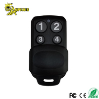 Ouvre-porte de garage universel 433 MHz avec 4 clés à code tournant HCS301 Télécommande de portail métallique
