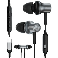 Nouveauté 2025 Écouteurs filaires intra-auriculaires avec microphone pour diffusion en direct, karaoké, enregistrement et jeux