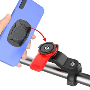 Universal 4-7,2 pulgadas hebilla bloqueo teléfono caso giro bloqueo motocicleta bicicleta teléfono soporte