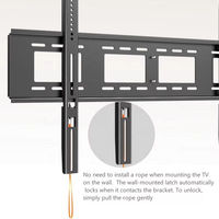 Soporte de montaje de pared de TV ajustable, pantalla plana de acero, LCD, LED, plasma, soportes de TV fijos para uso en oficina