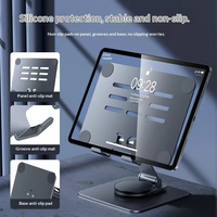Nouveau support portable rétractable rotatif à 360° en alliage pour téléphone portable, tablette et ordinateur portable, hauteur réglable, utilisation sur bureau, intérieur