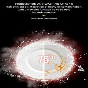 CN Home Cuisine intégrée aux normes européennes 8 ensembles de <span class=keywords><strong>vaisselle</strong></span> Comptoir automatique Lave-<span class=keywords><strong>vaisselle</strong></span> Évier intelligent - Product Image 3