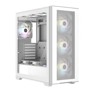 Tour complète simple et gratuite, châssis d'ordinateur 120 240 360, côté refroidi à l'eau, verre trempé Transparent, boîtier de bureau pour PC de jeu, boîtier ATX