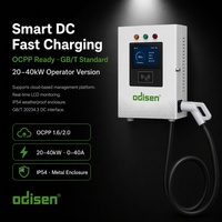 Nouveau chargeur DC mural 20 kW GB/T pour immeuble de bureaux, parking, OCPP 1.6/2.0, pistolet unique, RFID, IP54, avec colonne de 1561 mm