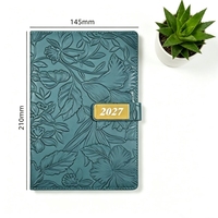 Carnet de calendrier mensuel efficace en espagnol et anglais pour jeunes de 27 ans, carnet d'agenda quotidien de 365 jours